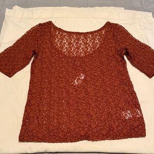 GAP Rust Lace Women Top